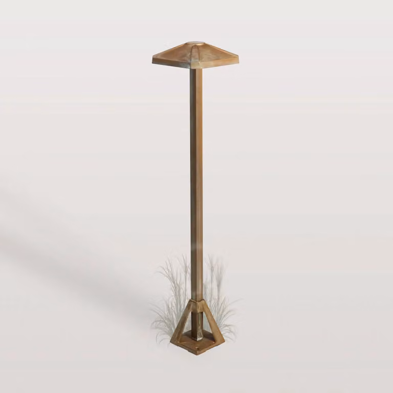 Moretti Luce Lampione da giardino Aura Frame, Bronzo / Ottone antico, Ottone, Campagna / Rustiche, Lampada da esterni
