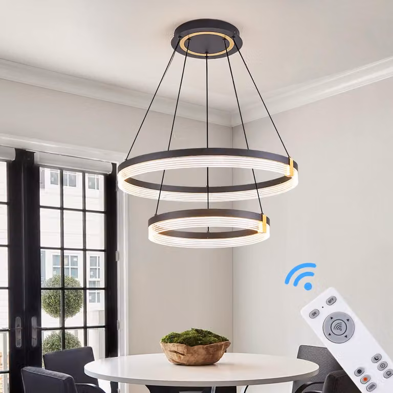 Lampada a sospensione a LED con telecomando, modello TY4567-46YD