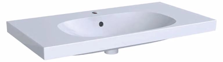 Geberit Acanto lavabos avec tablette, 1 trou pour robinet, avec trop-plein, 900x480mm, 500.623.01.8, 500.623.01.8