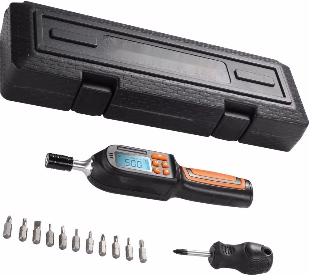 Cacciavite dinamometrico digitale - 1/4 di pollice - gamma 2,65-70,67 pollici/lb con incrementi di 0,01 Nm