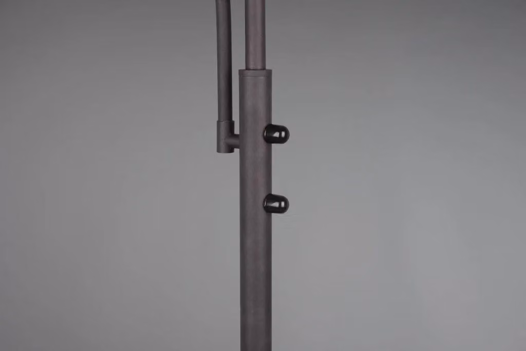 Lampada da terra Trio Leuchten COUNTRY in metallo marrone con paralume a cupola in vetro, Altezza: 184 cm – 2