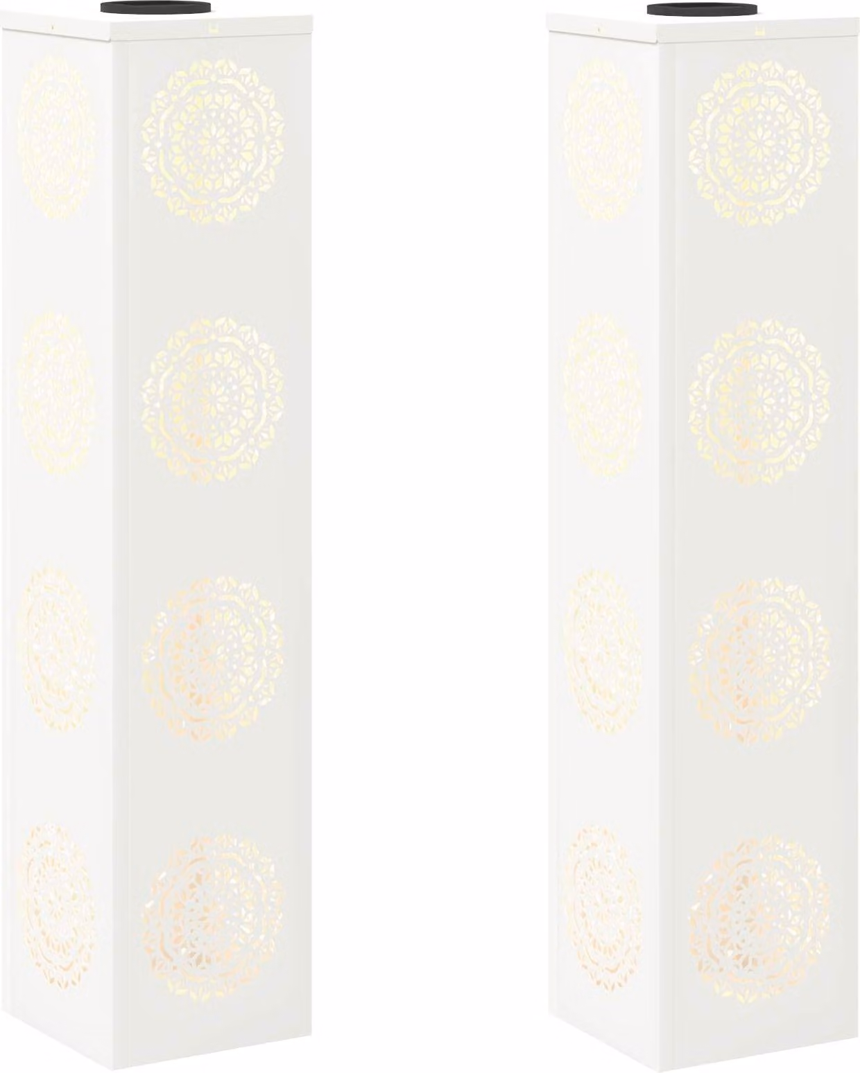 Faro LED solare per sentieri 2 pcs Bianco