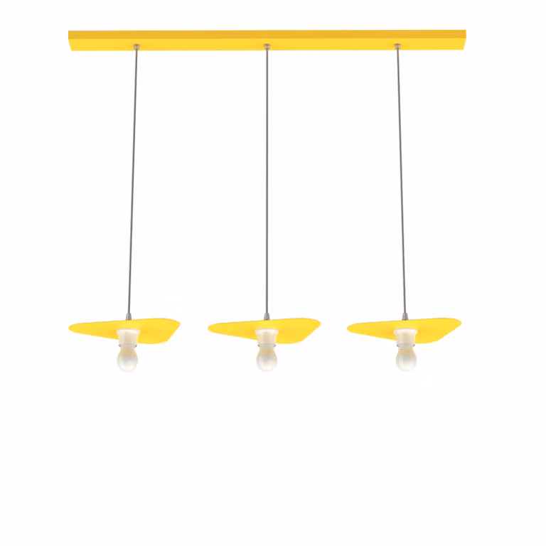 Lampada A Sospensione Cloud Lineare A 3 Luci, Monocolore Opaca