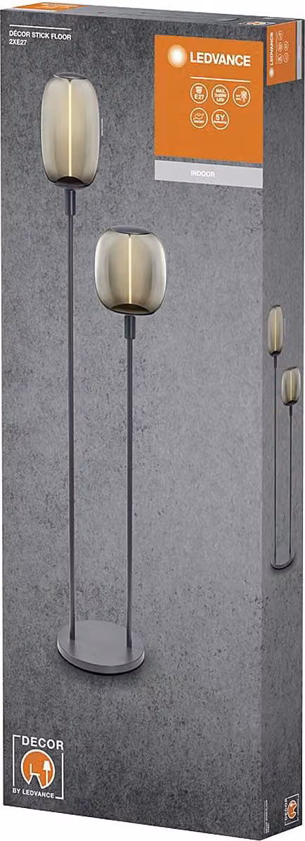 LEDVANCE Stehleuchte DECOR STICK FLOOR 2xE27 DG