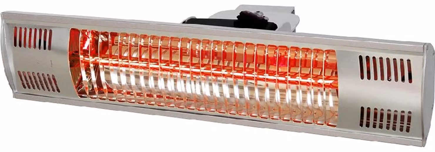 Riscaldatore elettrico radiante, Appendibile, Per montaggio a parete o a soffitto, Dimensioni 455 X 90 X 100 Mm (Lxtxh)