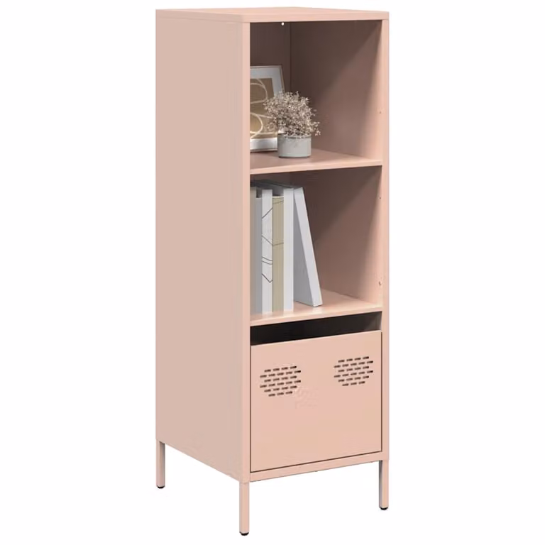 Credenza vidaXL in acciaio rosa per soggiorno o camera da letto L/P/H: 35 x 39 x 103,5 cm