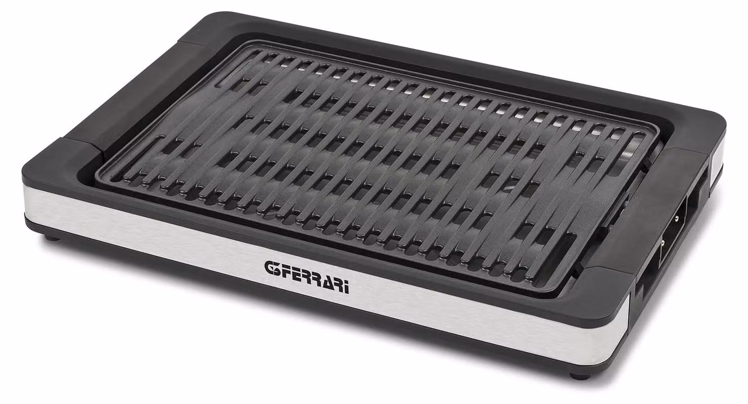 Piastra grill elettrica - Potenza: 1800 W - Superficie di cottura: 35,5 x 25,5 cm - Rivestimento antiaderente