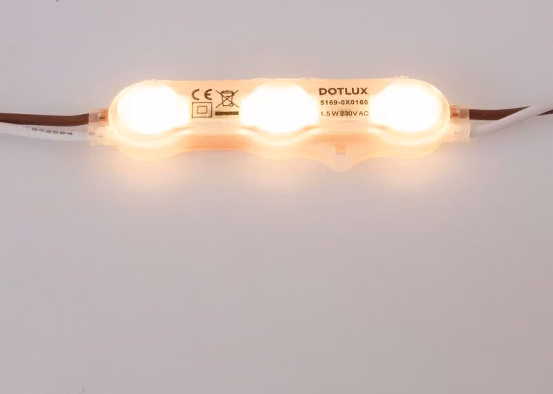 DOTLUX Modulo LED ACplus 1,5W 160° IP67 3000K Catena di 100 pezzi