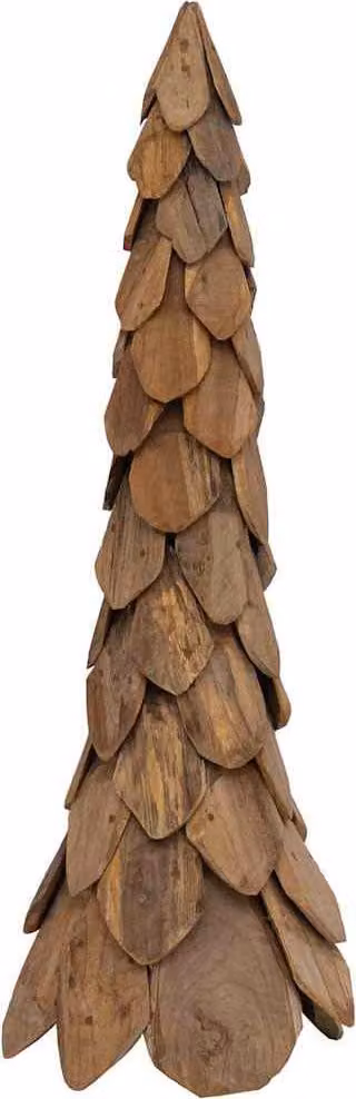 Albero di Natale Marrone 111 cm Legno massello di teak