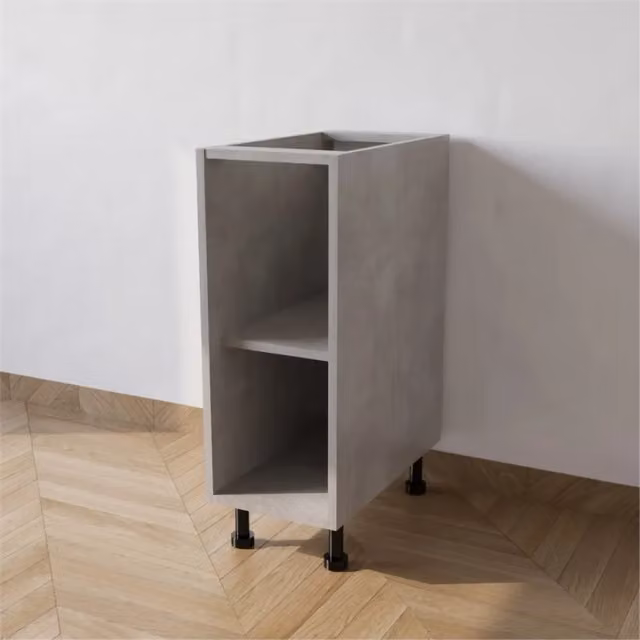 Base cucina Calandrelli in legno MDF color grigio cemento opaco L 40 x P 55,5 x H 72 cm