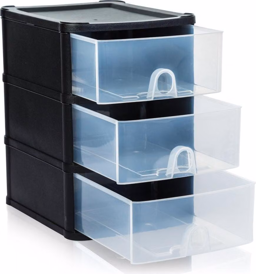 Contenitore/Organizzatore Pratico Wham - 3 Cassetti