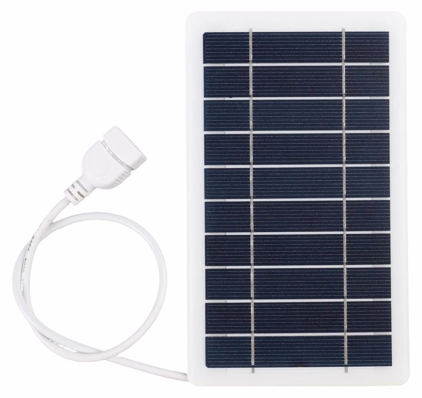 Pannello solare portatile da 5V, 2W - Porta USB per telefoni cellulari - Leggero e compatto, ideale per l'uso all'aperto