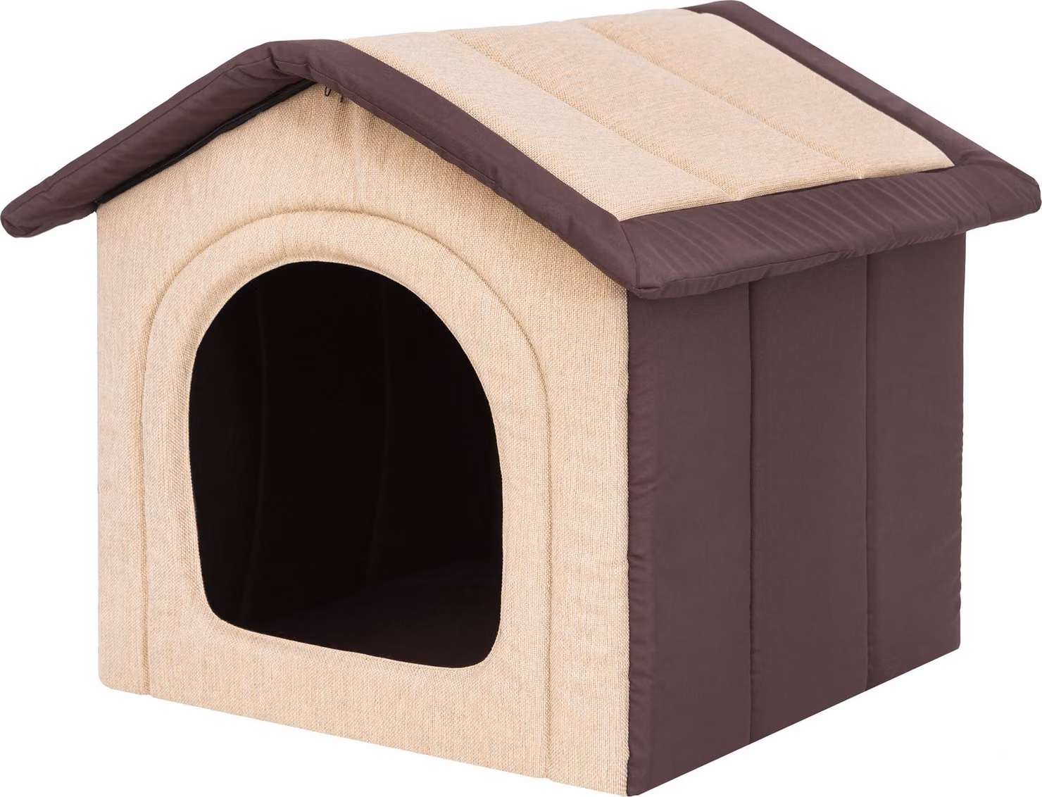 Cuccia per cani, rifugio, posto per dormire, tana - Inari - 38 x 32 x 38 cm [Taglia: R1] - Beige con marrone