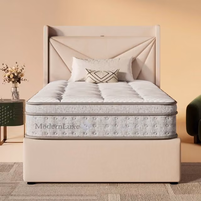 Materasso Ibrido MINIMAL a Molle Insacchettate e Memory Foam, Colore Bianco, L 90 cm x P 200 cm, Altezza: 25 cm, Certificazione OEKO-TEX
