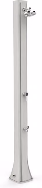 Doccia Solare da Giardino 40L Miscelatore e Lavapiedi Arkema Big Happy Five Bianco