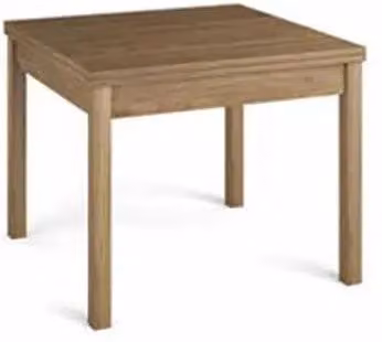 Tavolo da pranzo Noce Naturale apribile a libro in legno nobilitato cm 90x90-180
