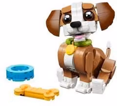 LEGO Creator 3 in 1 Adorabili animali: cagnolino giocoso 31382 con 336 pezzi