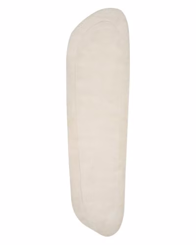 Beliani Tappeto moderno fatto a mano soggiorno corridoio home office 80 x 250 cm pelo basso lana viscosa beige