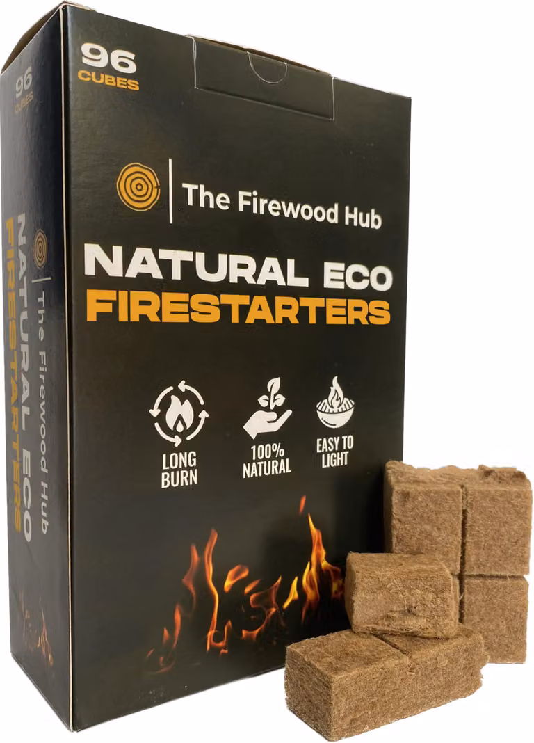 Cubetti di legno, 96 pezzi, ecologici, adatti per barbecue e forno