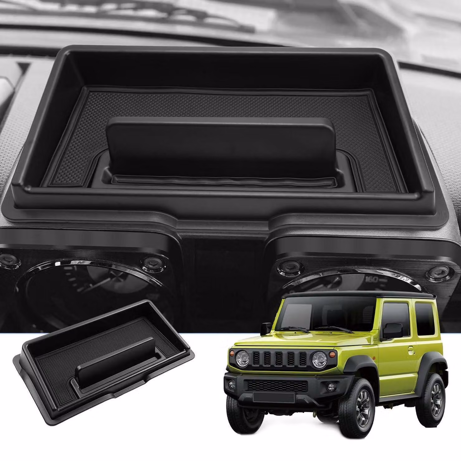 Contenitore portaoggetti per la console centrale, compatibile con Suzuki Jimny JB64S JB74W, modelli dal 2018 al 2025, realizzato in plastica ABS