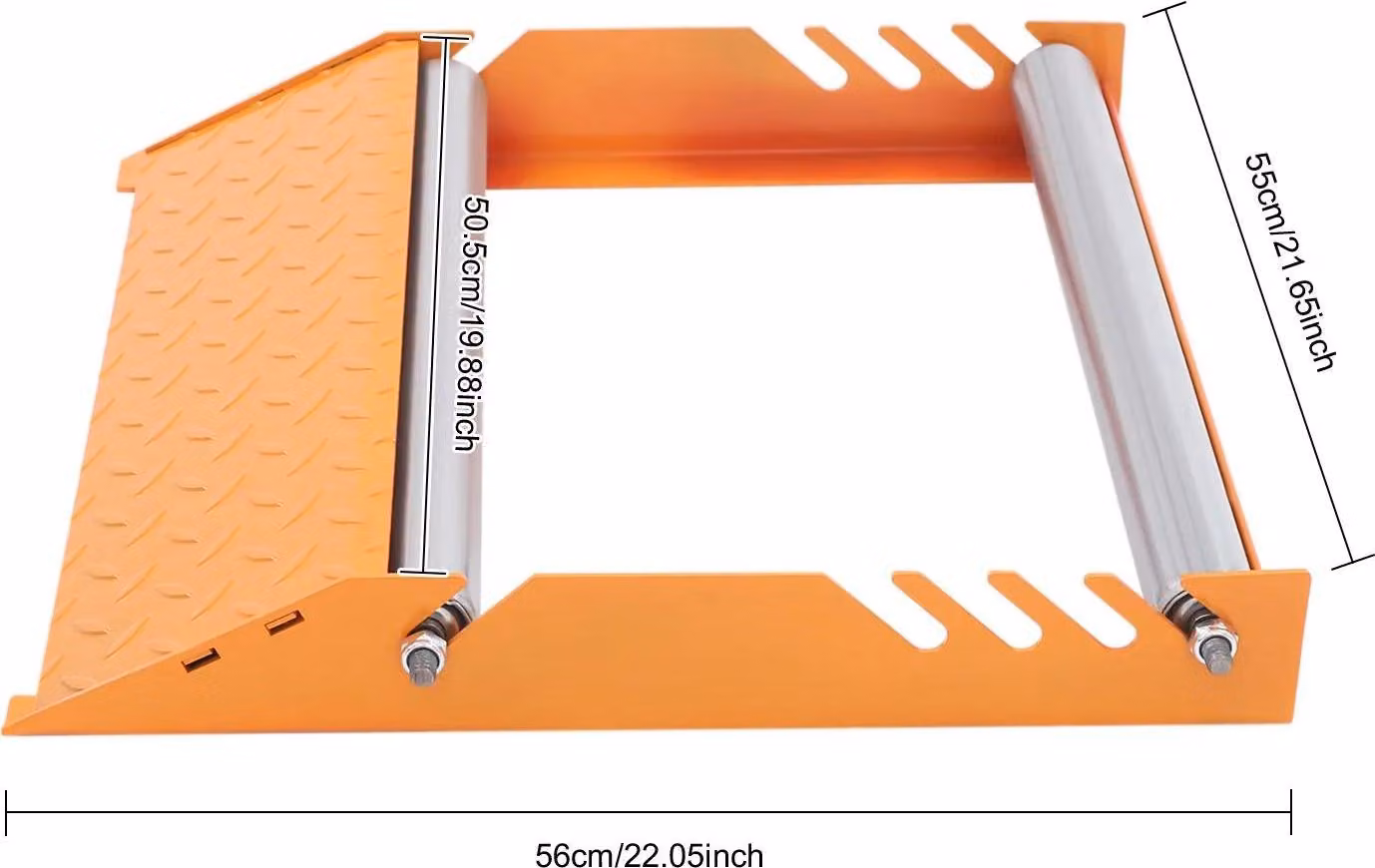 Dispenser per avvolgicavo, struttura in acciaio resistente, funzionamento manuale, arancione