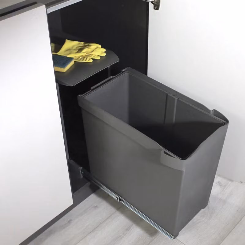 Fondi sotto lavello Emuca Sink M80 in tecnoplastica grigio antracite, L: 76,7 cm, P: 58 cm, H: 1,6 cm – 2