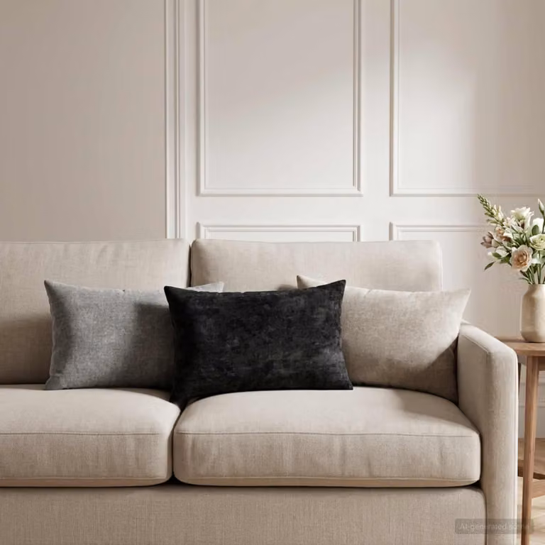 vidaXL Cuscino con cuscino HEERLEN 6 pz Grigio Chiaro Tessuto Chenille