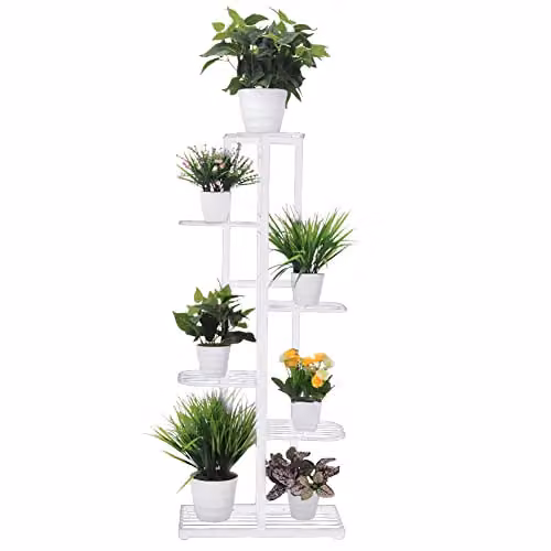 Cre Cra Supporto per Piante,scaffale porta piante,scaffal porta piant,scaffale portavasi a 6 Piani Espositore per Fiori Scaffalatura Fiorier per,scaffale per fiori in metallo,porta fiori Interna