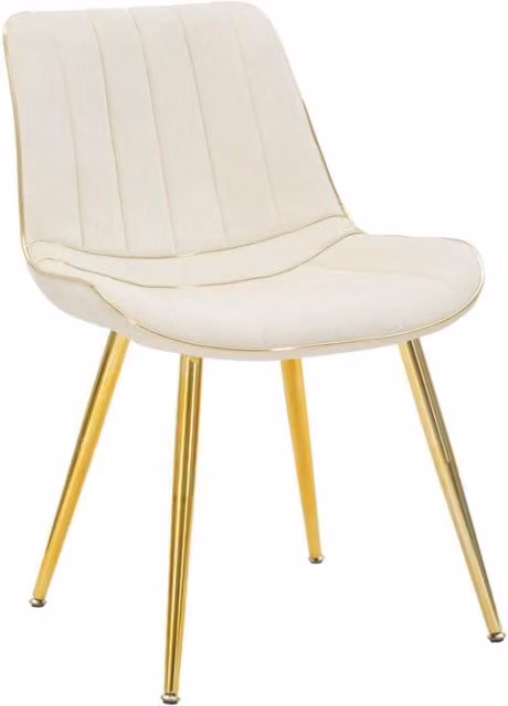 Sedia Paris Crema/gold Set 2 Pz cm 51x59x79