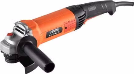 Smerigliatrice Angolare VEVOR Arancione da 127 mm con 10.000 giri/min e Protezione Antipolvere Regolabile per Levigatura Metalli