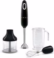 Frullatore ad immersione Smeg HBF03BLEU Black, 700W, 2 velocità e funzione pulse