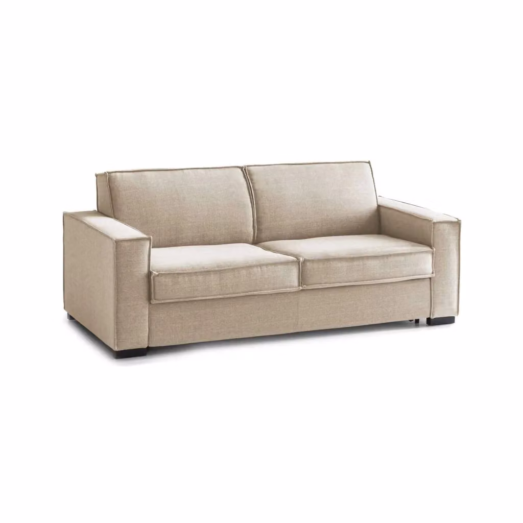 Divano a 2 posti Arki TALAMO ITALIA, modello moderno in tessuto beige con coperture rimovibili, L: 180 cm, P: 95 cm, H: 90 cm – 2