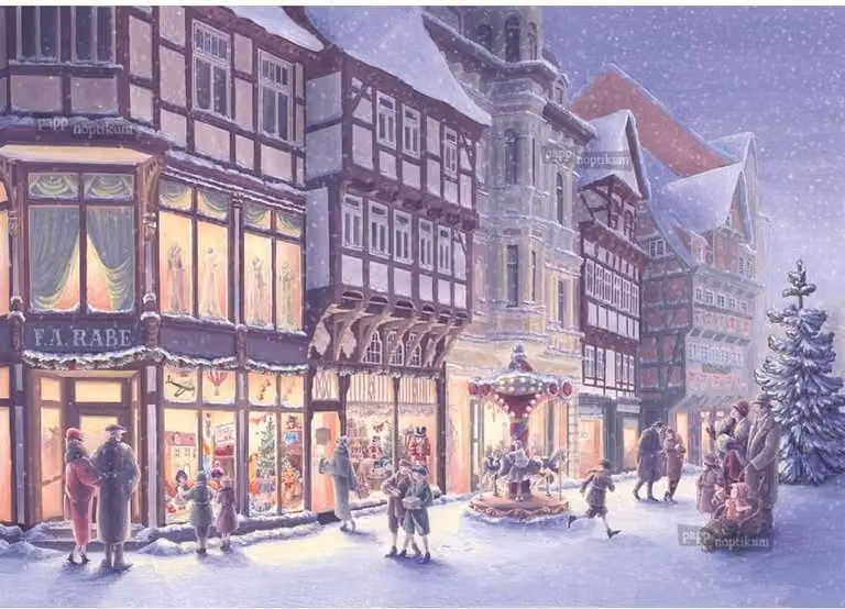 Mini calendario dell'Avvento: passeggiata nel centro storico di Quedlinburg con busta