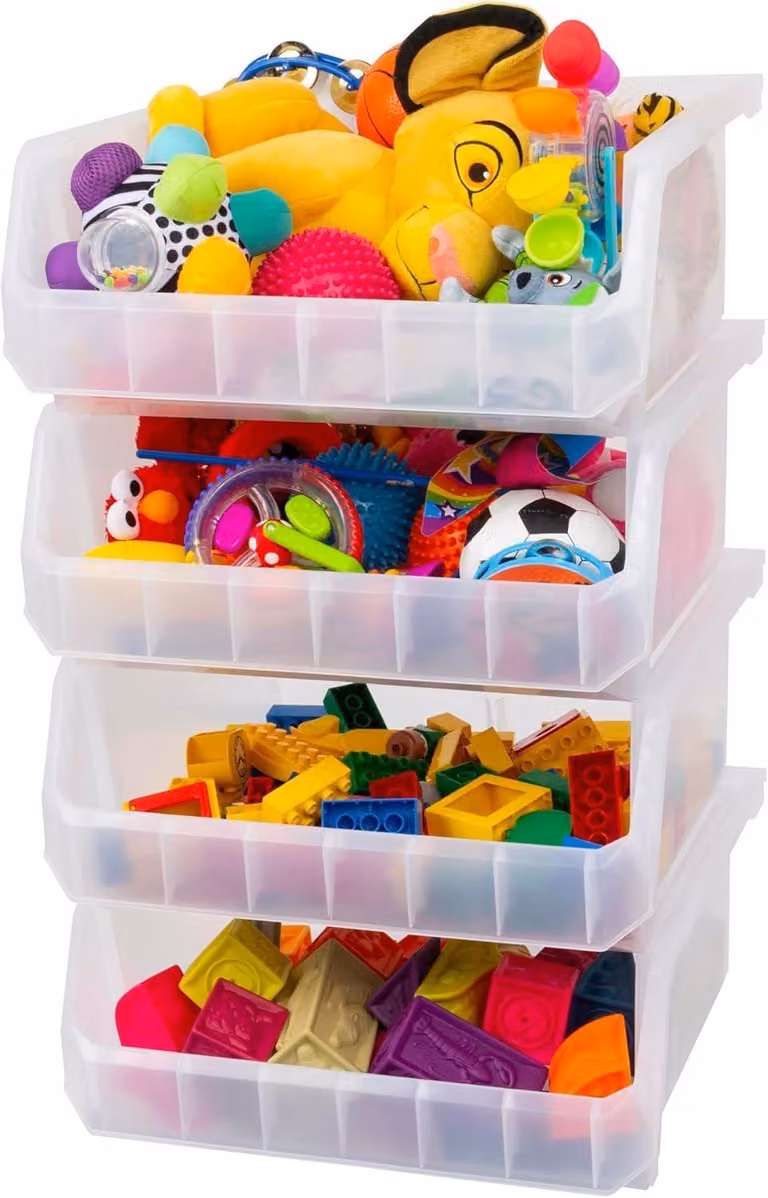 Contenitori in plastica ReadySpace per l'organizzazione e la conservazione, ideali per armadi e frigoriferi