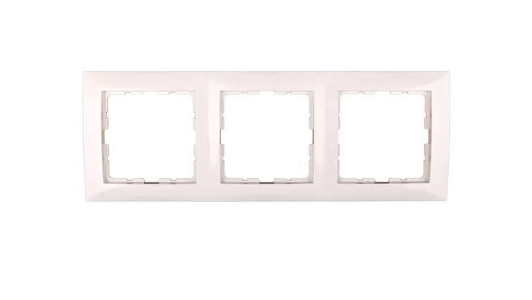 Berker/B.Kwadrat Cream tri-frame 5310138982