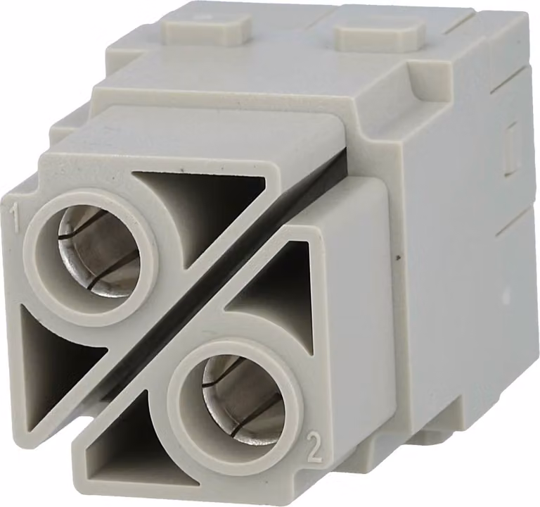 HARTING Han 100 Ampere modulo inserto femmina (F) connessione assiale a vite, 2 poli 1000 V, 100 A - 1 pezzo