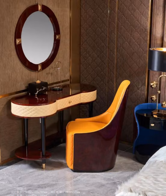 Schminktisch Spiegel Stuhl Komplett Set Kommode Schlafzimmer Modern Konsole