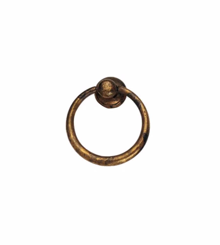 Maniglia Ciondolo Ottone Antico 33X39      2626 Ms