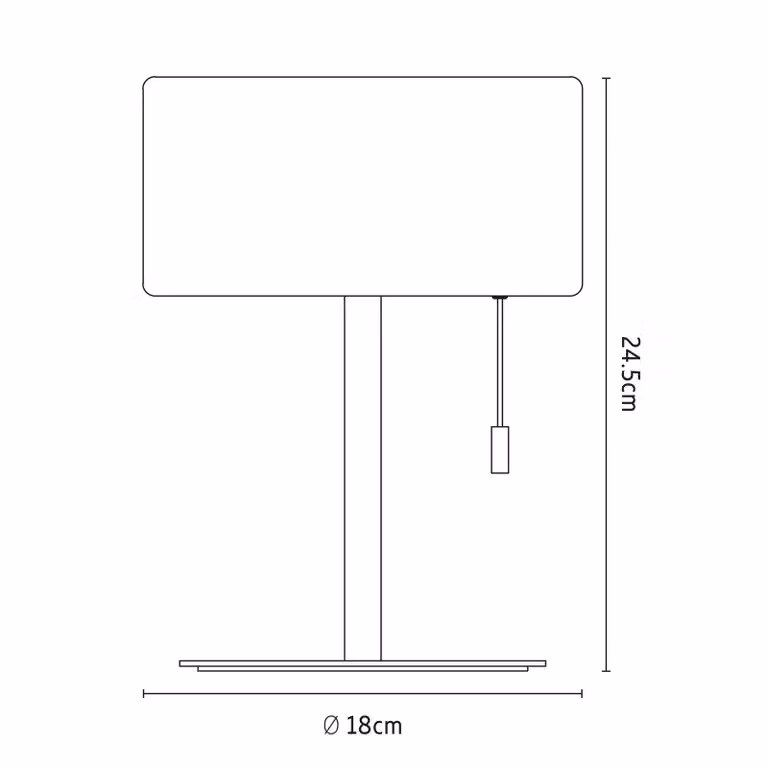 Calex Lampada da tavolo LED Calex, IP44, interruttore a strappo dimmerabile, Bianco / Opale, Soggiorno / Sala da pranzo, Plastica, Moderno