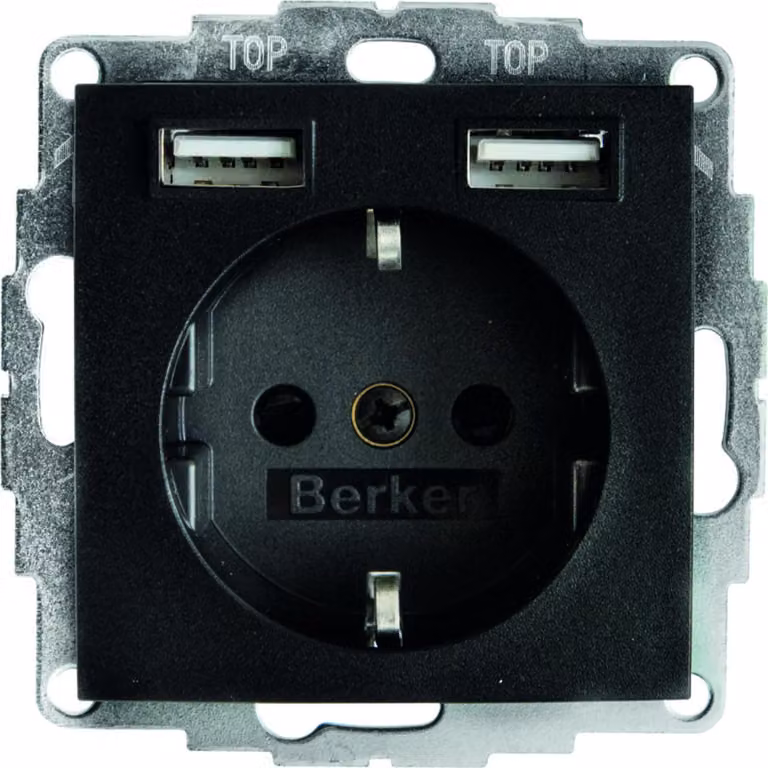Berker SCHUKO/presa USB 48031606