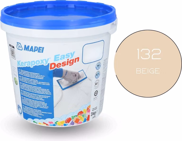 MAPEI® KERAPOXY Easy Design 2K 3 kg 132 beige Adesivo per fughe in resina epossidica per piastrelle