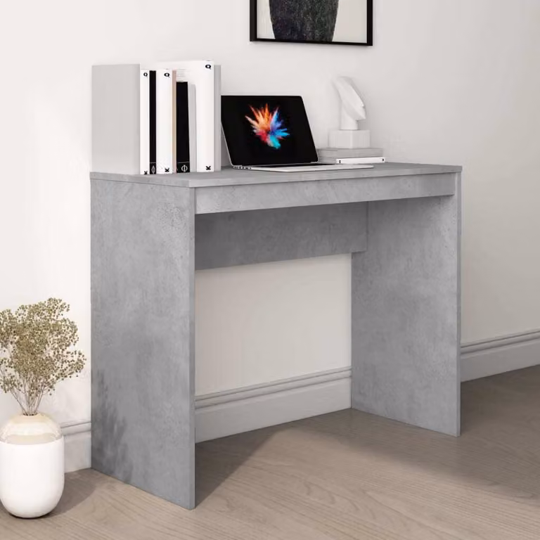 Maison Exclusive - Scrivania grigio cemento 90x40x72 cm Materiale ligneo