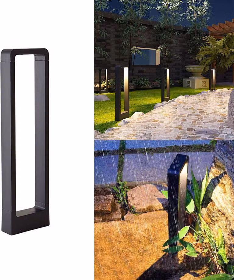 Lampada a LED da 10 W per vialetti, lampada da esterno, IP65, 65 cm, luce calda a 3000 K, ideale per terrazze