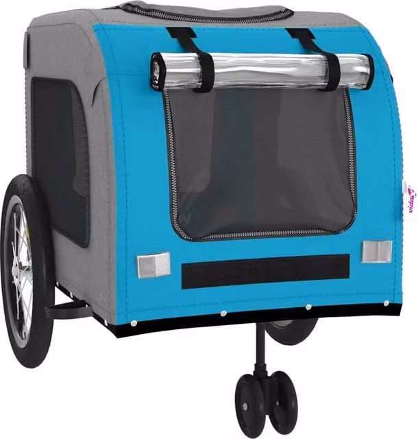 Rimorchio/carrello per animali domestici blu 02_0044243