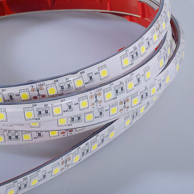 Striscia LED 5050 bianco freddo (6000k) 72W 500CM 24V IP67