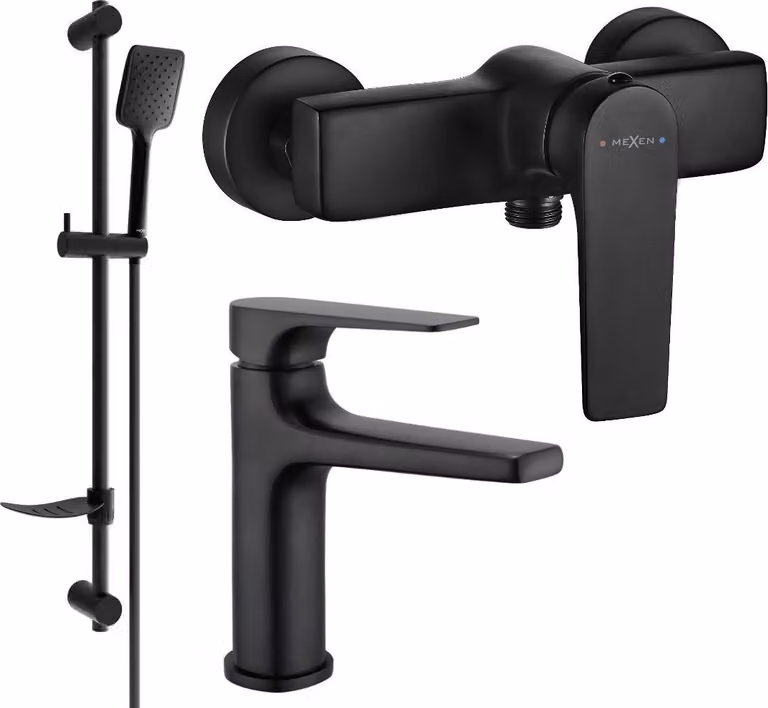 Mexen Lynx DF62 set doccia, nero - 745904DF62-70