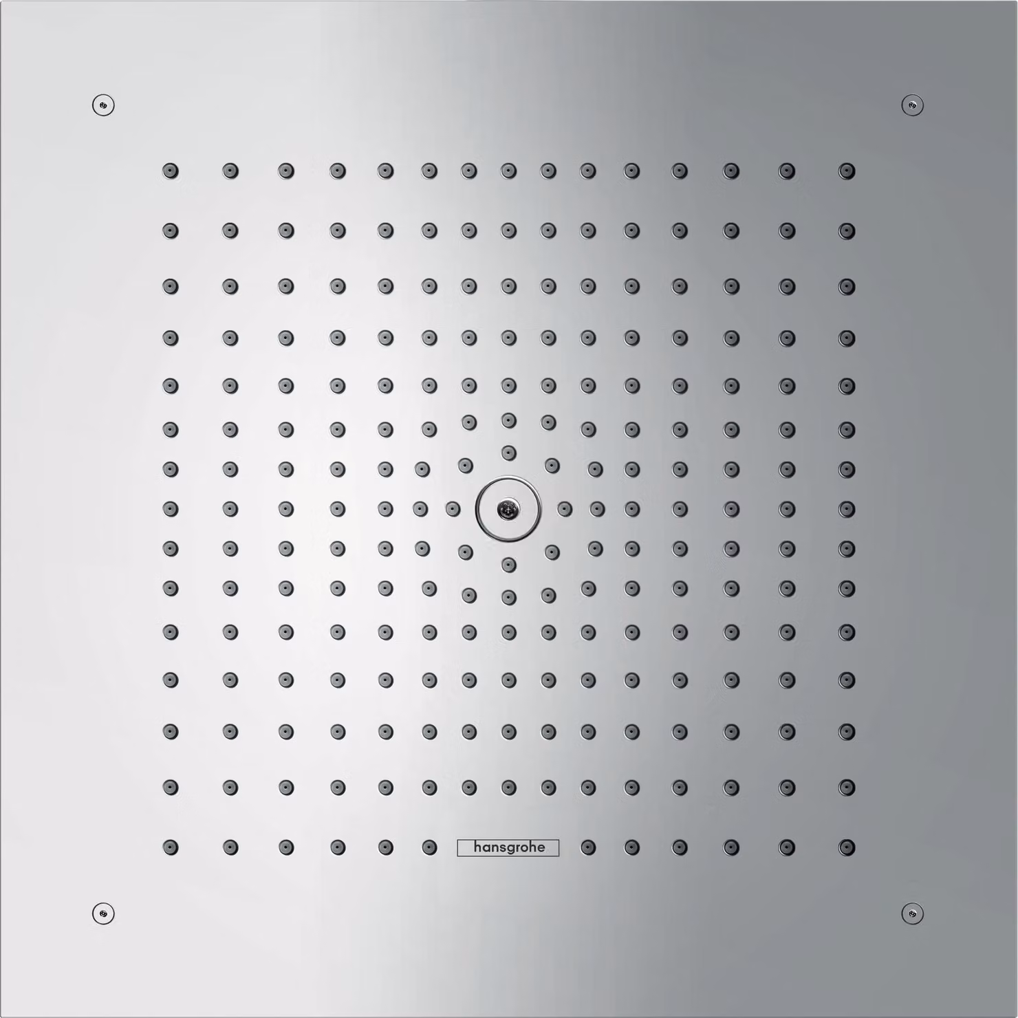 hansgrohe Raindance E Douche de tête, carrée 400x400mm, 1jet, intégrée au plafond, 26252000, 26252000
