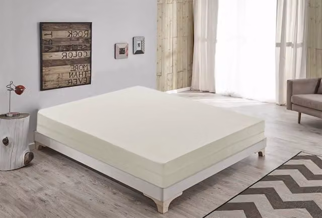 Materasso Matrimoniale MaterassieDoghe in Comfort Foam Bianco, L/P: 160 x 200 cm, H: 14 cm, Antibatterico e con Rivestimento Sfoderabile