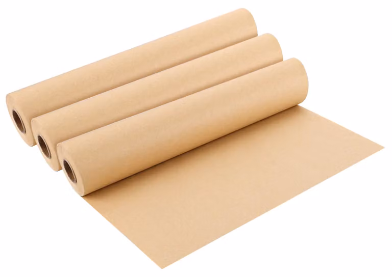 Carta da imballaggio, confezione da 3 rotoli, dimensioni 38 cm x 30 m, grammatura 65 g, colore marrone