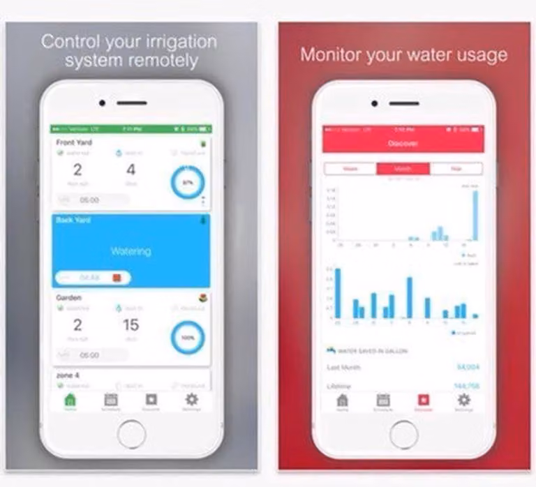Centralina intelligente per irrigazione Wi-Fi, 12 zone, timer per l'irrigazione del giardino, con sensore meteorologico
